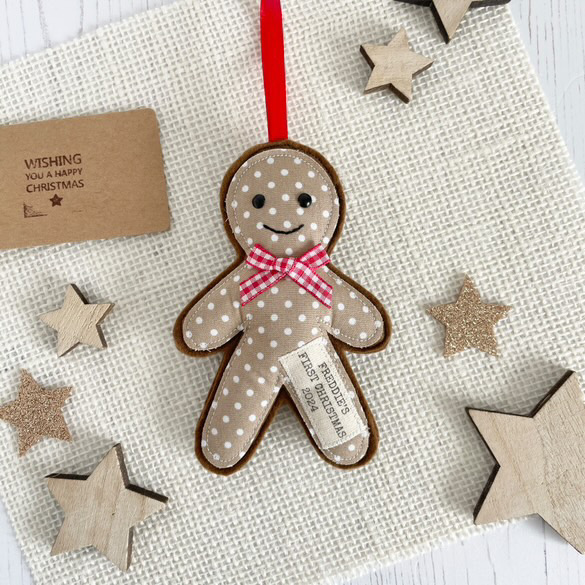 Gingerbread decoration tutorial and template by Annie and Wilf