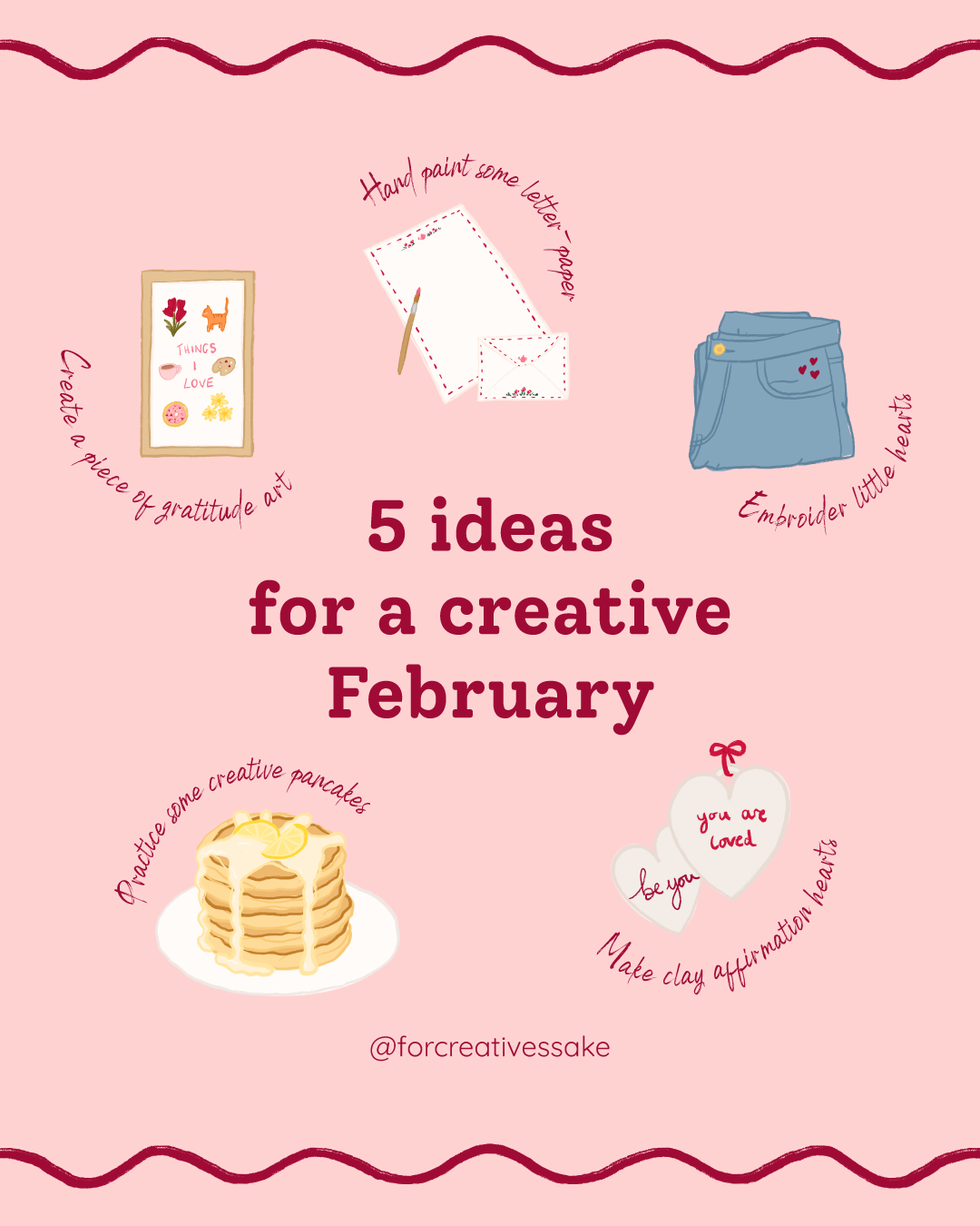 5 ideas for a creative February illustrations