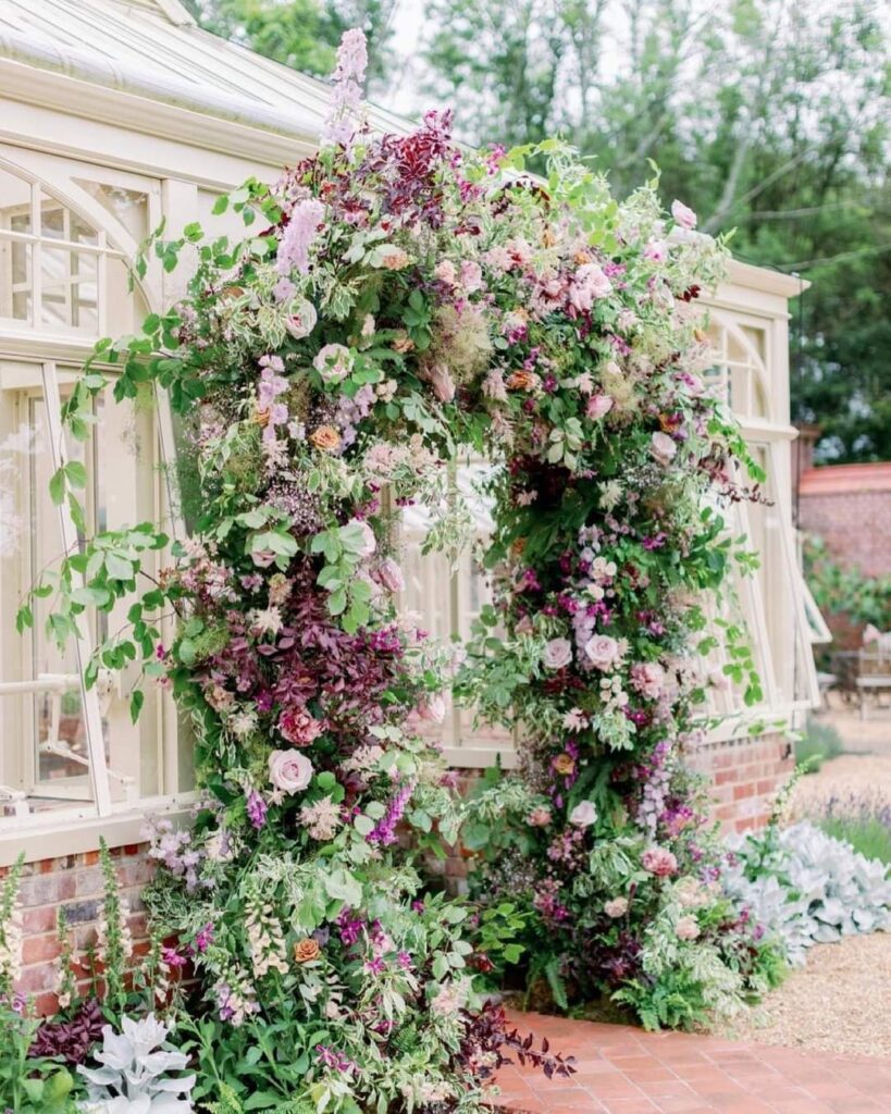 Wedding flower arch by Kate Avery Flowers aka The Little Flower School