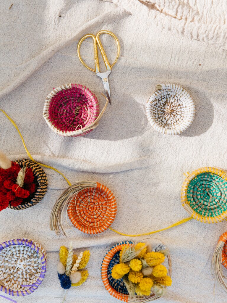 Basket weaving by Tabara from La Basketry