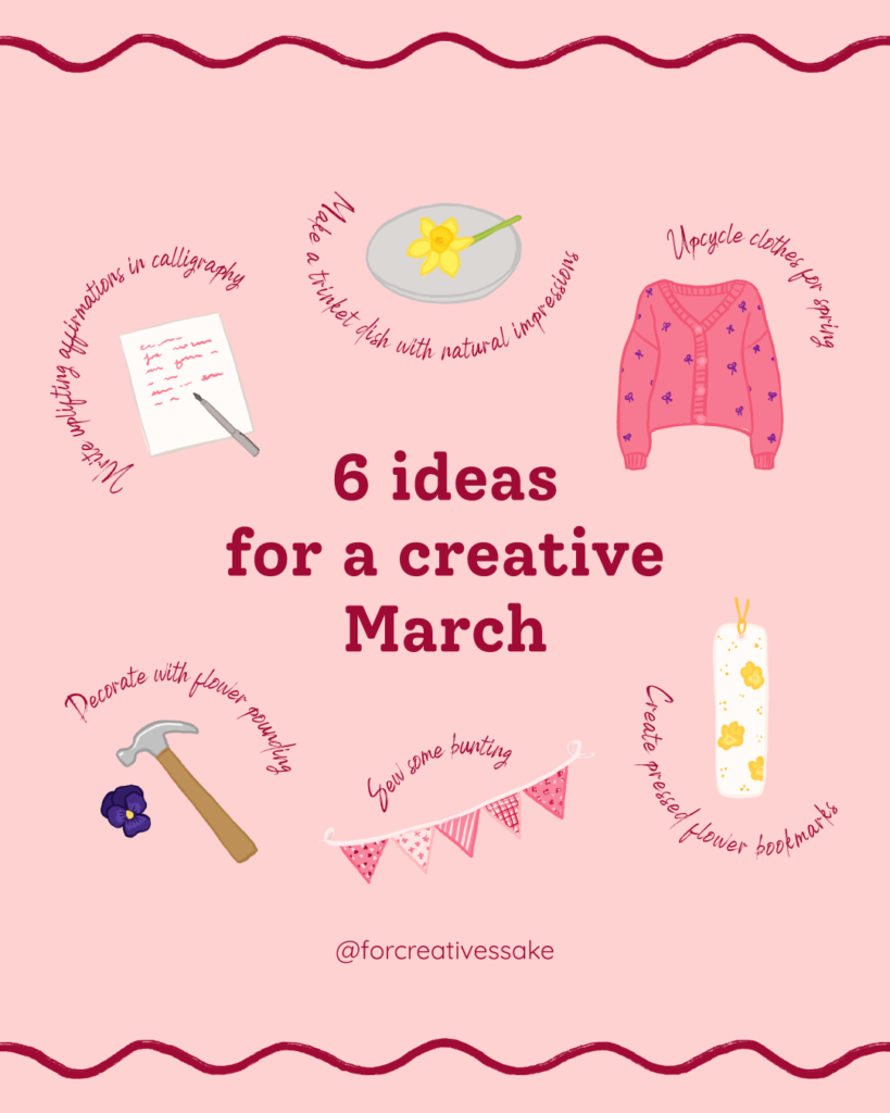6 ideas for a creative March illustrations