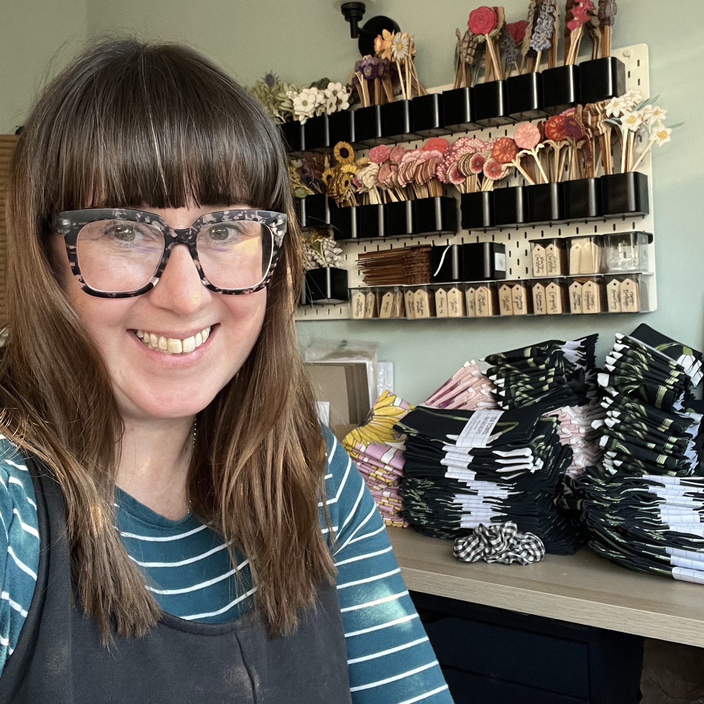 Kate in her DaphneRosa studio