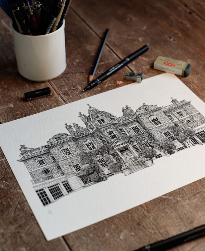 Ink illustration by Nushy