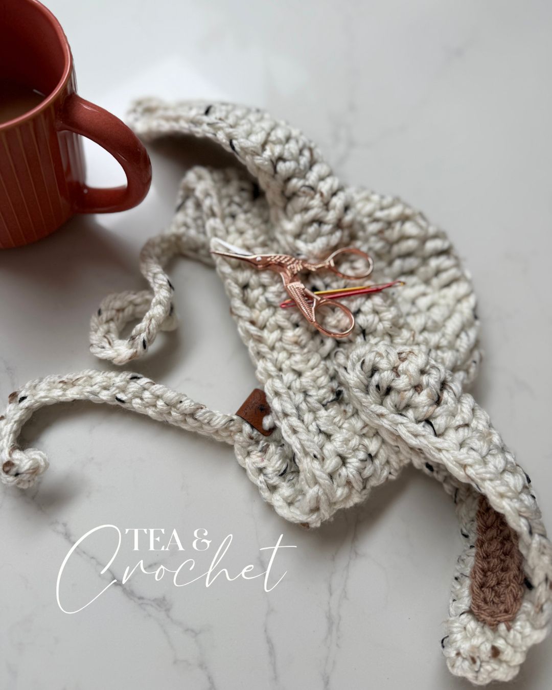 Tea and Crochet bunny bonnet