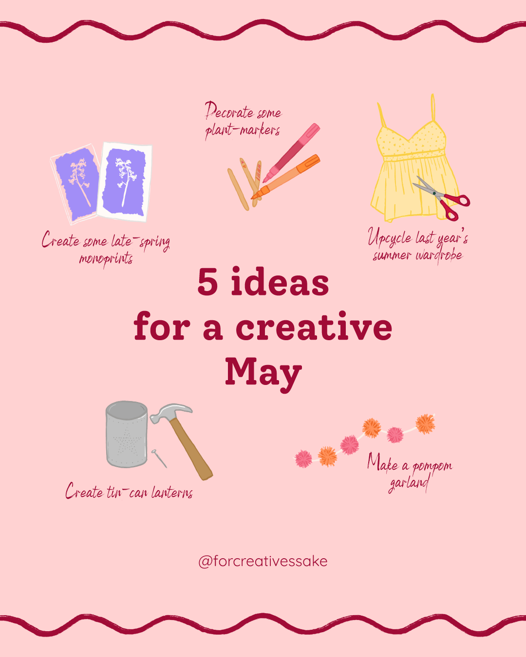5 ideas for a creative May illustrations