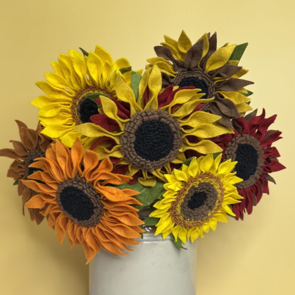 "Van Gogh's" felt sunflowers kit by The Crafty Kit Company