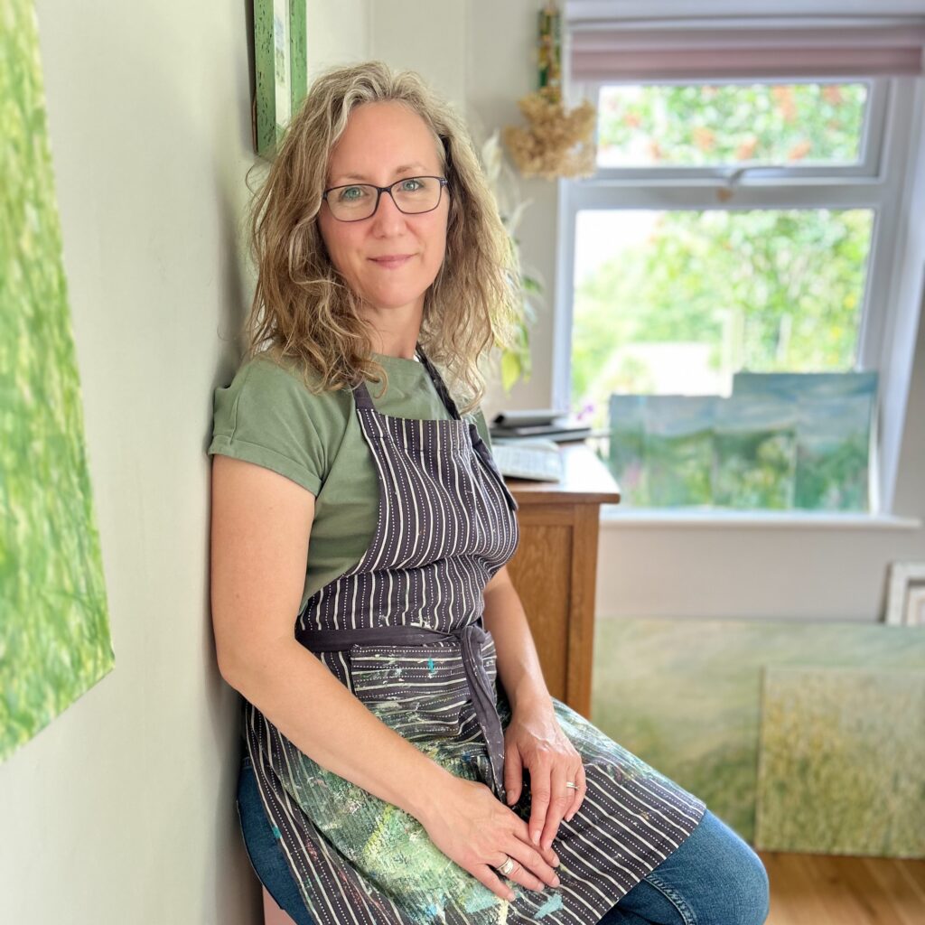 Charlotte Riley in her art studio