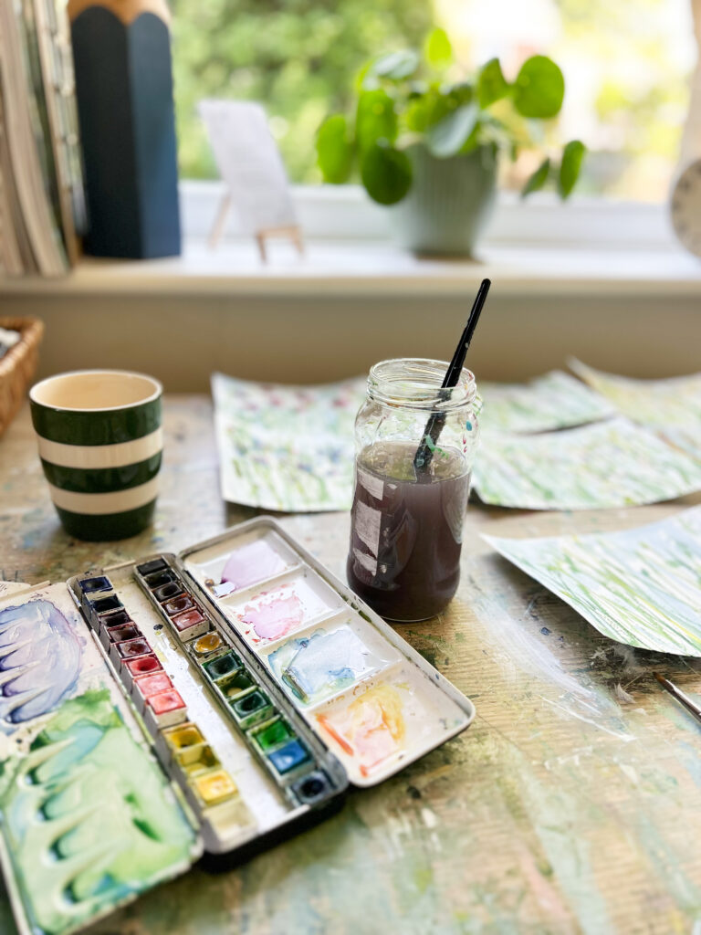 Charlotte Riley Art's painting table