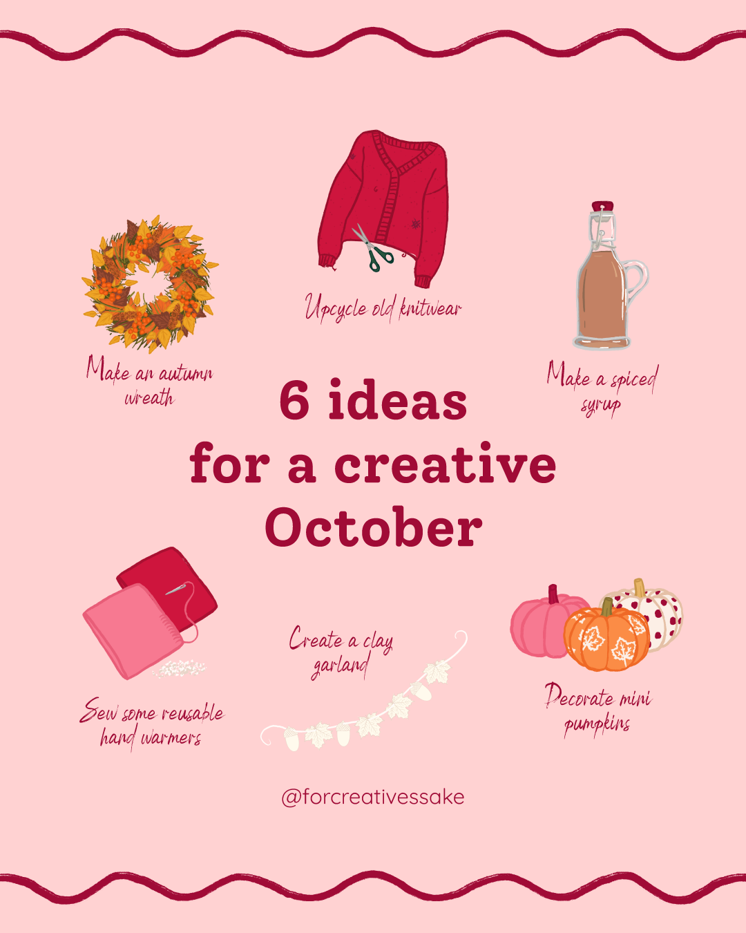 6 ideas for a creative October illustrations