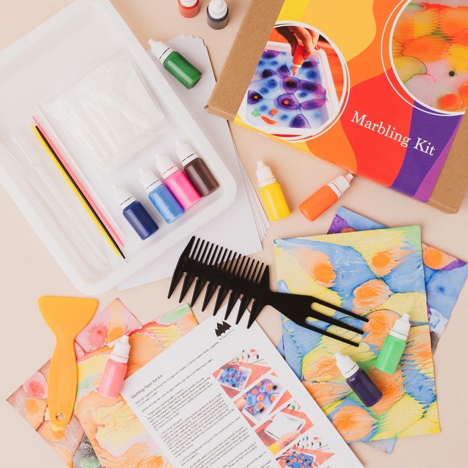 Marbling art kit by My Papercut Forest