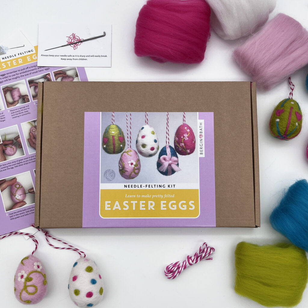 Needle Felted Easter Egg kit by Bergin & Bath